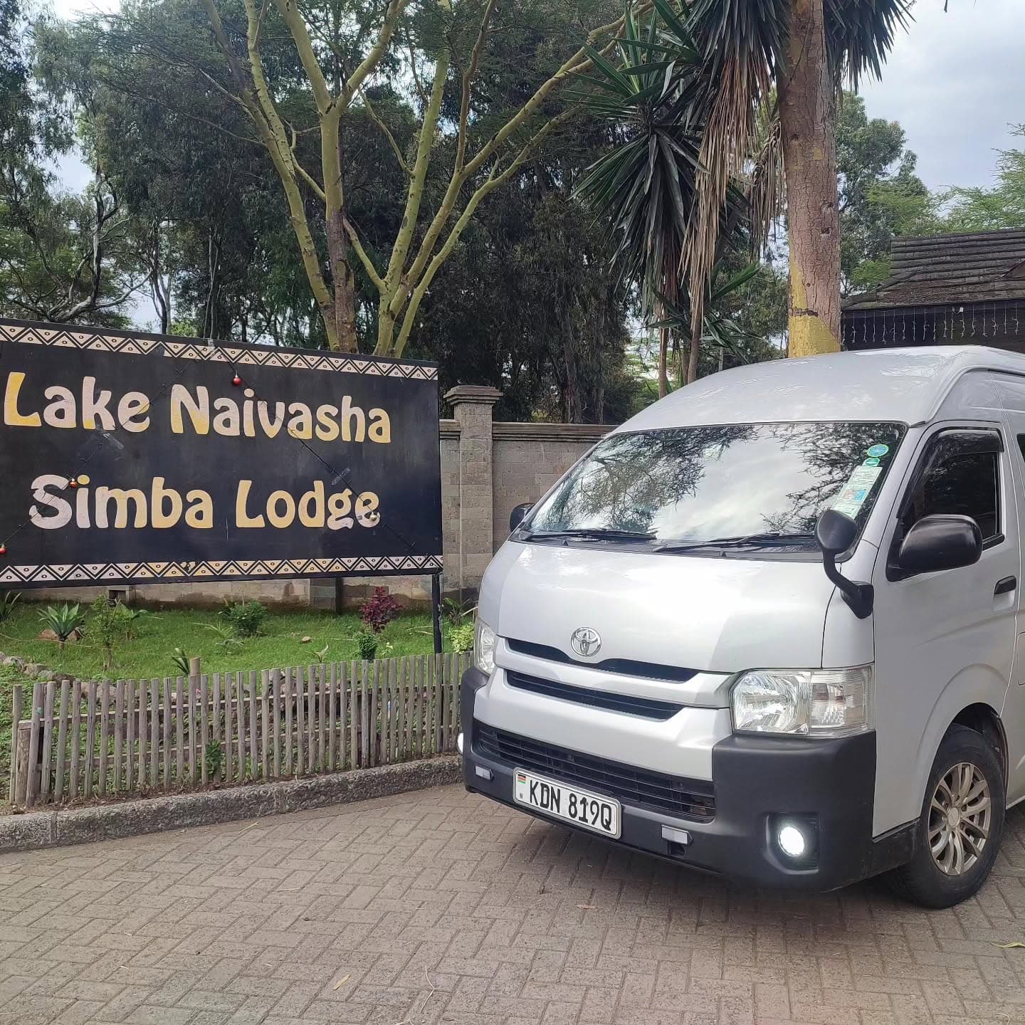Van at Lake Naivasha Simba Lodge